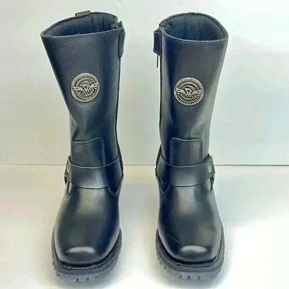Milwaukee Leather Women's Engineer Motorcycle Leather Boots Size 8