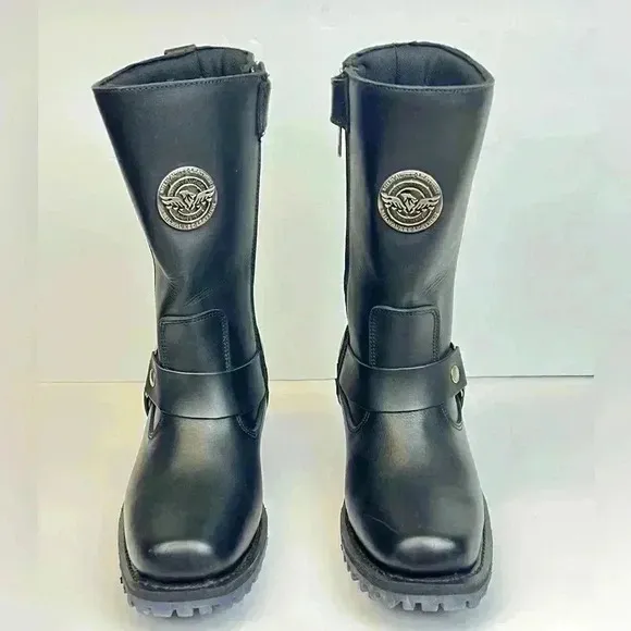 Milwaukee Leather Women's Engineer Motorcycle Leather Boots Size 8