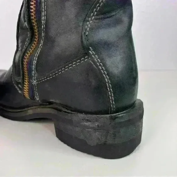 Milwaukee Women's Motorcycle Boots Size 6.5 Black Shifter Side-zip