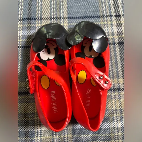 Mini Melissa Ultragirl   Mickey and Friends Baby Red Black