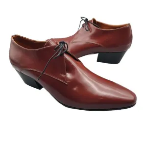 Missoni Womens Oxford Shoes Brown patent leather lace Heel 8.5 39 Unworn