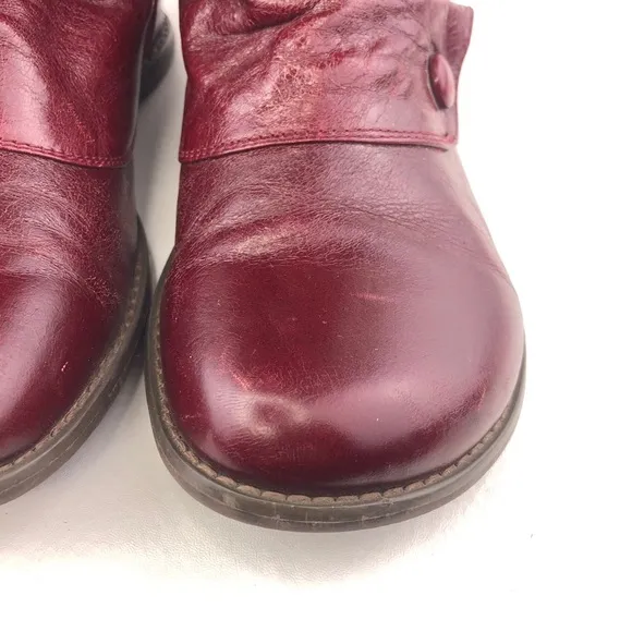 Miz Mooz Bloom Red Leather Tall Boots 8