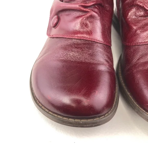 Miz Mooz Bloom Red Leather Tall Boots 8