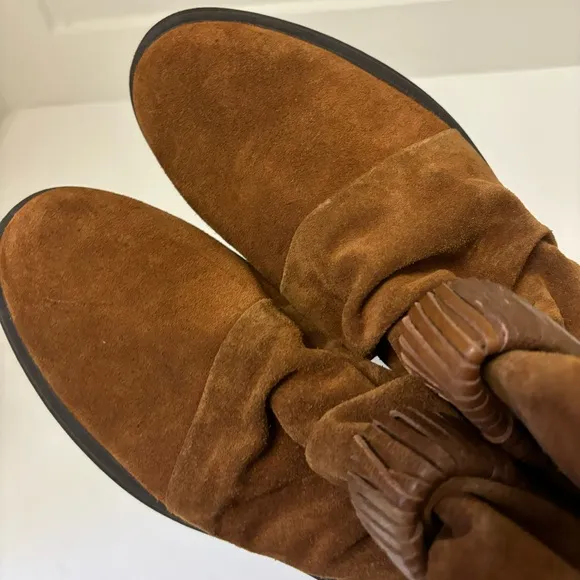 Miz Mooz FANLEY Suede Buckled Ankle Boots Sz 41/US 10-9.5