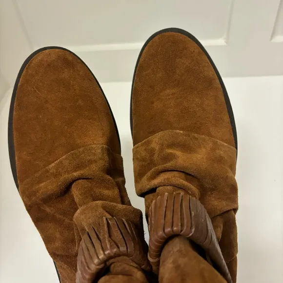 Miz Mooz FANLEY Suede Buckled Ankle Boots Sz 41/US 10-9.5
