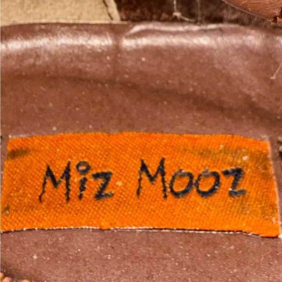 Miz Mooz Kira Brown Over the Knee Boots with Decorative Straps Women’s Size 6.5