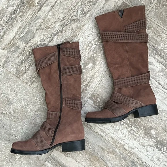 Miz Mooz Noland Tall Boots in Espresso, Size EU 37 | US 6.5-7 NEW