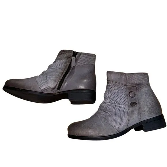 Miz Mooz NYC Sallie Boots - Concrete- Size 38