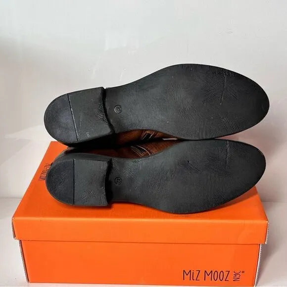 Miz Mooz Suzy Wide Width Leather Ankle Boots