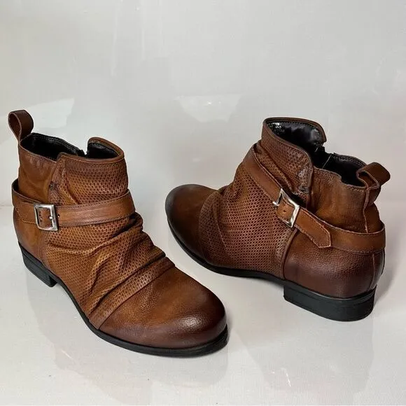 Miz Mooz Suzy Wide Width Leather Ankle Boots