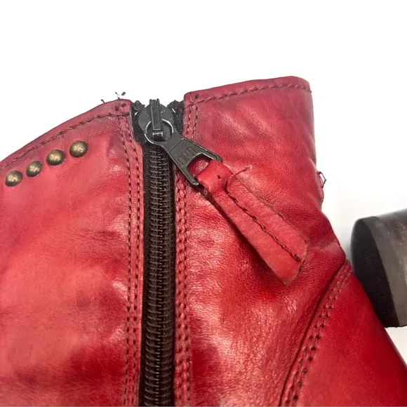 MJUS Leather studded heeled Booties Size 39