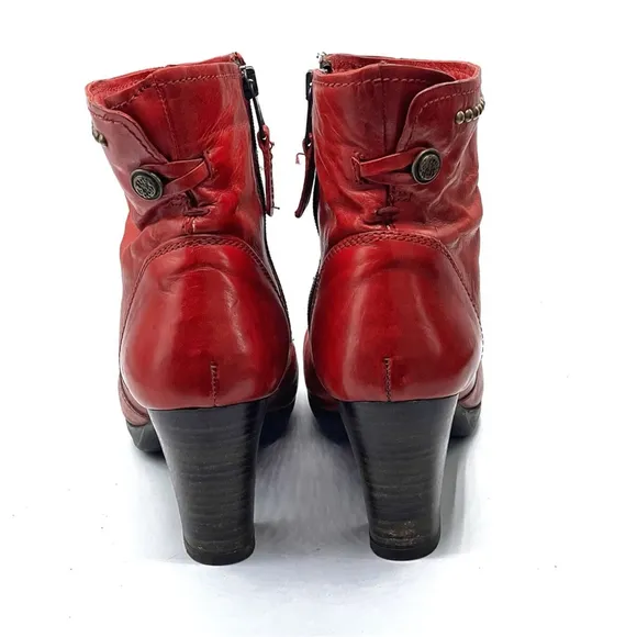 MJUS Leather studded heeled Booties Size 39