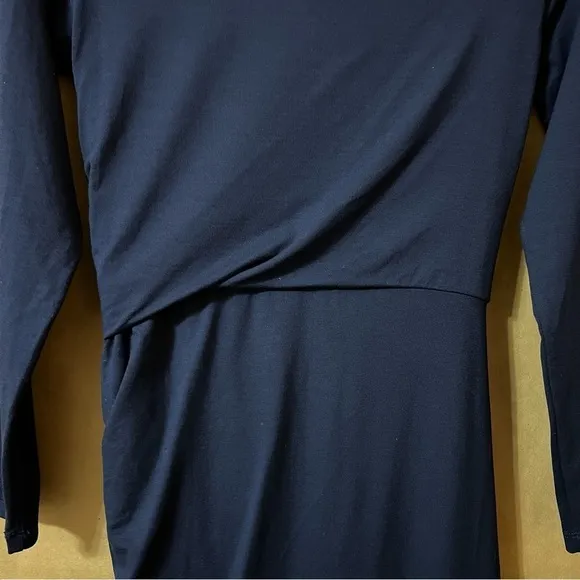 M.M. Lafleur | NWT The Keiko Dress Dark Iris Boat Neck Drape Jersey Knit Size M