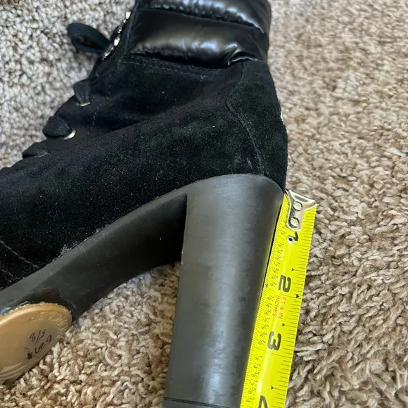 Moncler Women's Black Lace-Up Boots