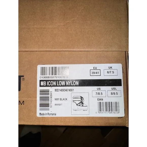 Moon boots black low icon 39/41