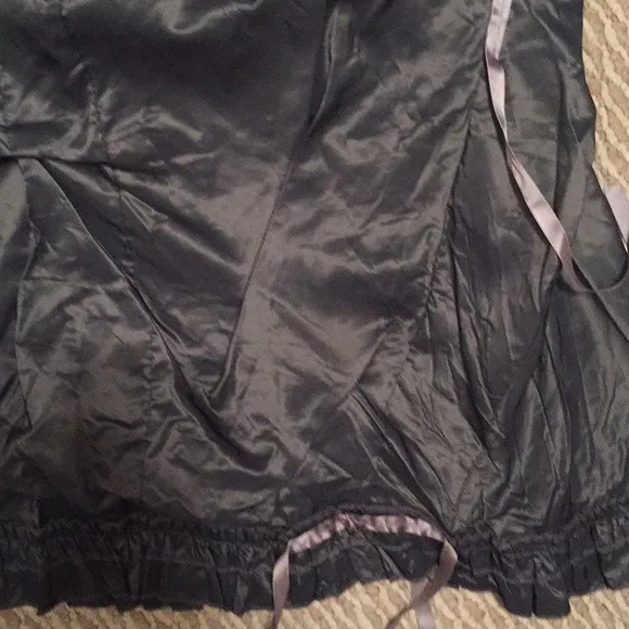 Motivo Italian sz 4-6 satin STEAMPUNK skirt rocker chick