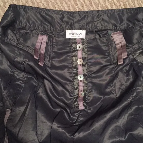 Motivo Italian sz 4-6 satin STEAMPUNK skirt rocker chick