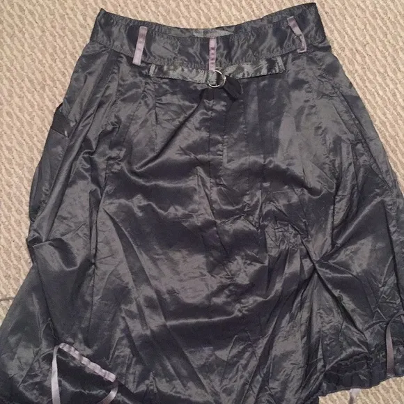 Motivo Italian sz 4-6 satin STEAMPUNK skirt rocker chick