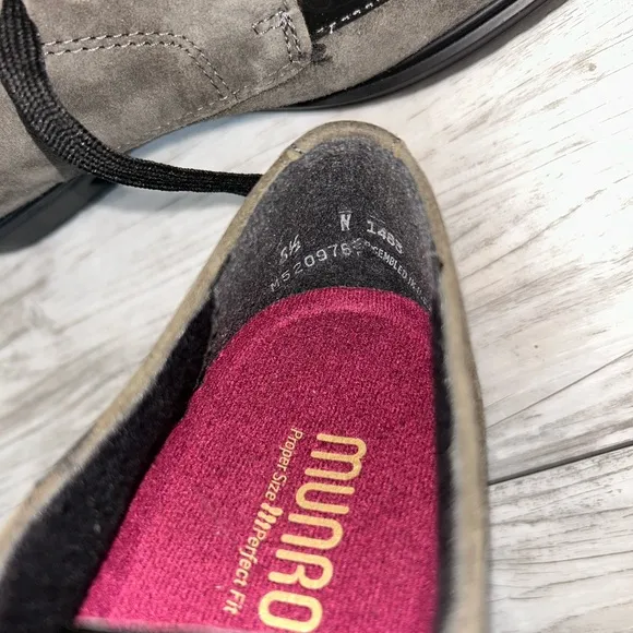 Munro Gray and Black Womens Shoes Size 8.5 NWOT
