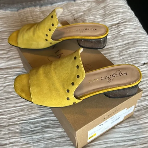 Naked Feet BI JOUX yellow shoes