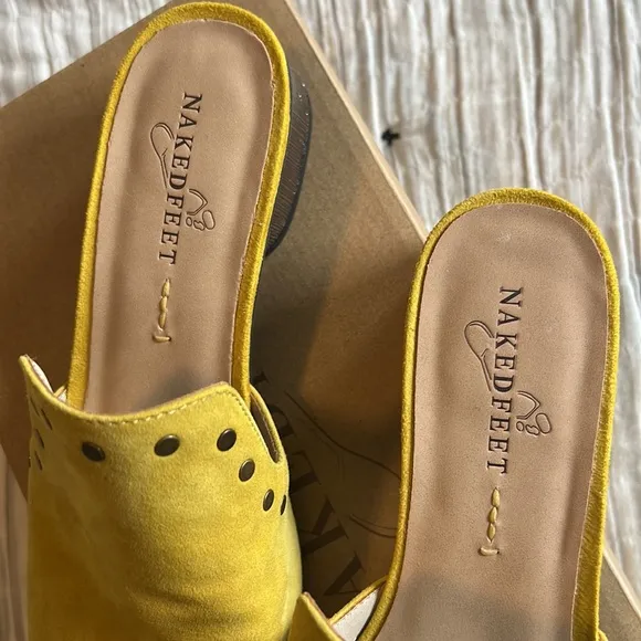 Naked Feet BI JOUX yellow shoes