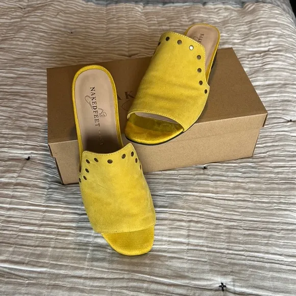 Naked Feet BI JOUX yellow shoes