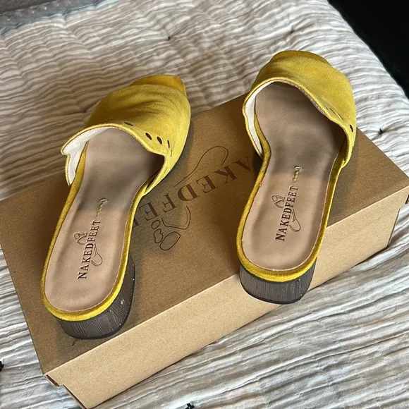 Naked Feet BI JOUX yellow shoes