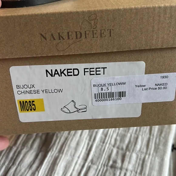 Naked Feet BI JOUX yellow shoes