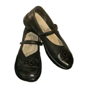 Naot Bluegill Black Smooth &amp; Nubuck Leather  Mary Jane Shoes Sz US 10/EU 41