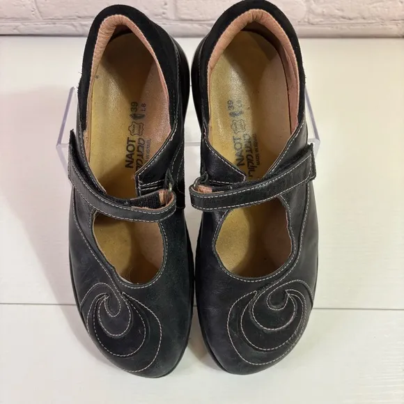 Naot Women's Black Mary Jane Comfort Shoes Size 39