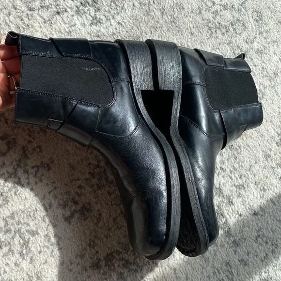 Natha Studio Lavorazione Artigiana Motorcycle Biker Boots Size 9 EUC