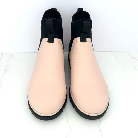 Native Ankle Rain Boots Bootie Shoe  Weather Mud Chelsea Pink NWOT Women Size 8*