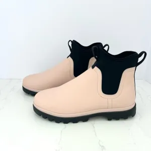 Native Ankle Rain Boots Bootie Shoe  Weather Mud Chelsea Pink NWOT Women Size 8*