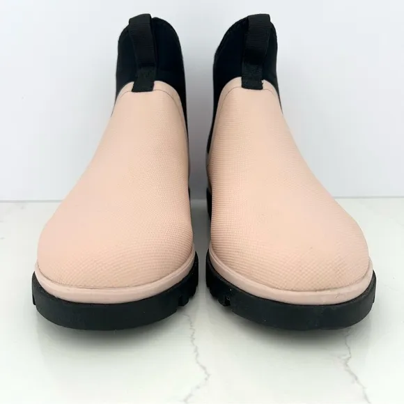 Native Ankle Rain Boots Bootie Shoe  Weather Mud Chelsea Pink NWOT Women Size 8*
