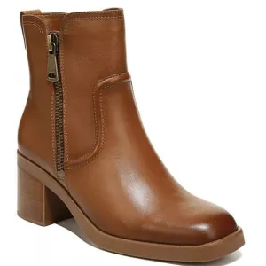 Naturalizer Emmy Block Heel Bootie in English Tea Leather