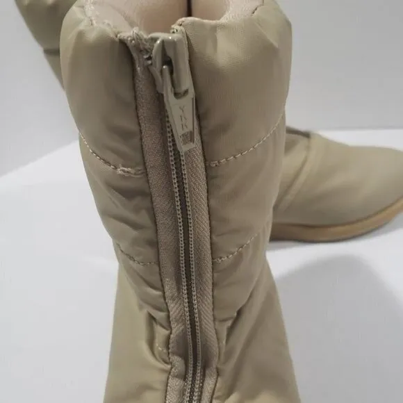 Naturalizer Front Zip Rain Ankle Puffer Boots 10