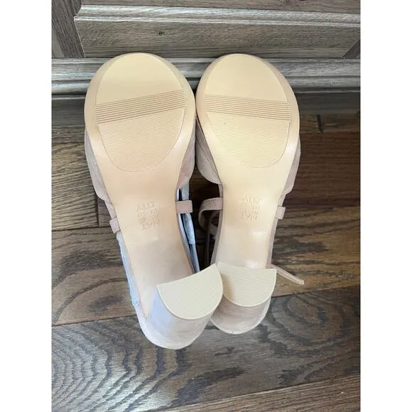 Naturalizer Melody Women's Heels Taupe Beige Suede Size 9.5 M