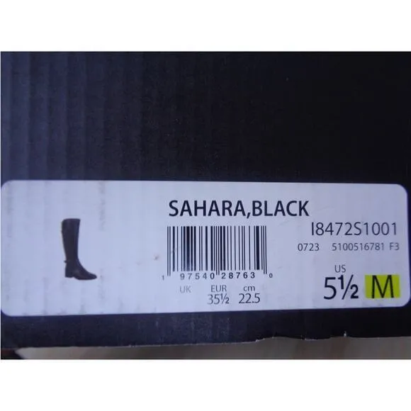 Naturalizer Sahara Black Knee High Boots Faux‎ Leather Womens Size 5.5