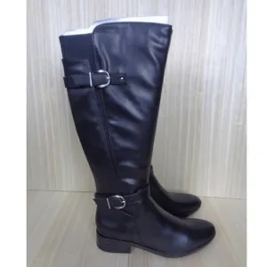 Naturalizer Sahara Black Knee High Boots Faux‎ Leather Womens Size 5.5