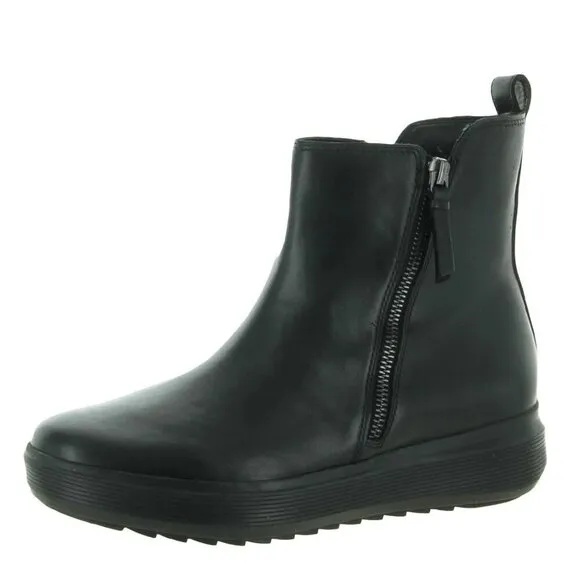 Naturalizer Womens Talise Leather Wedge Ankle Boots (WIDE)