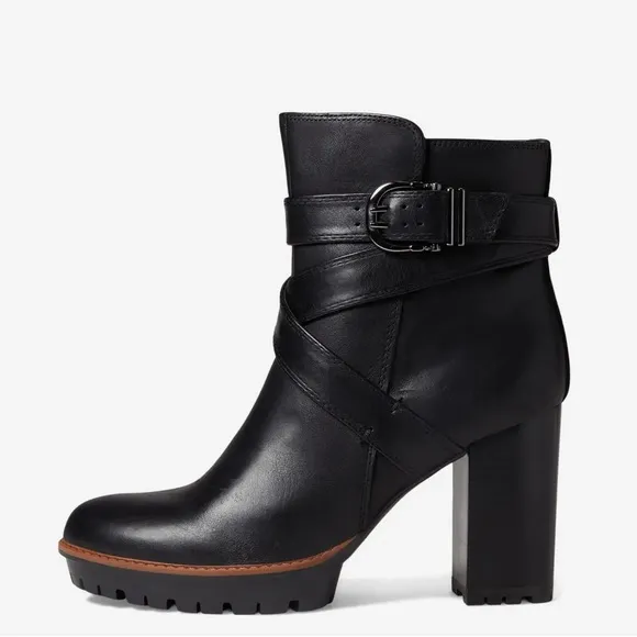 NaturalizerLyra Leather Water Repellent Lug Sole Boots