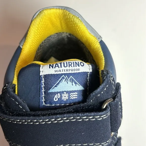 Naturino Boys waterproof Velcro Strap Shoes 12 Blue NWT