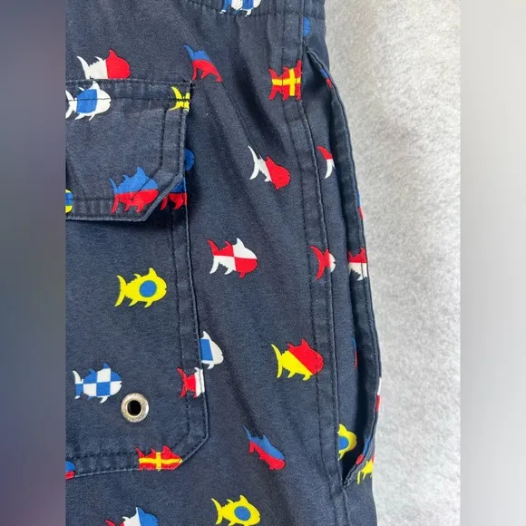 Nautical Flag Swim Trunk Yacht‎ Blue by Southern Tide XXL 6 In Inseam H15