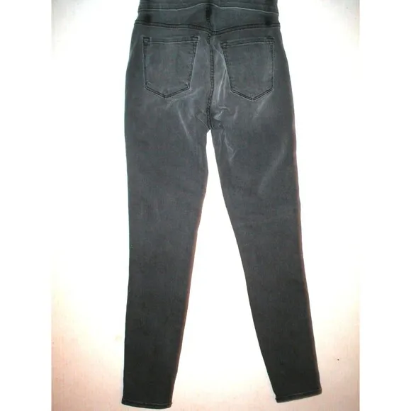 New $228 J Brand Jeans Bree Dark Gray Skinny Night Bird 24 Womens Crop High