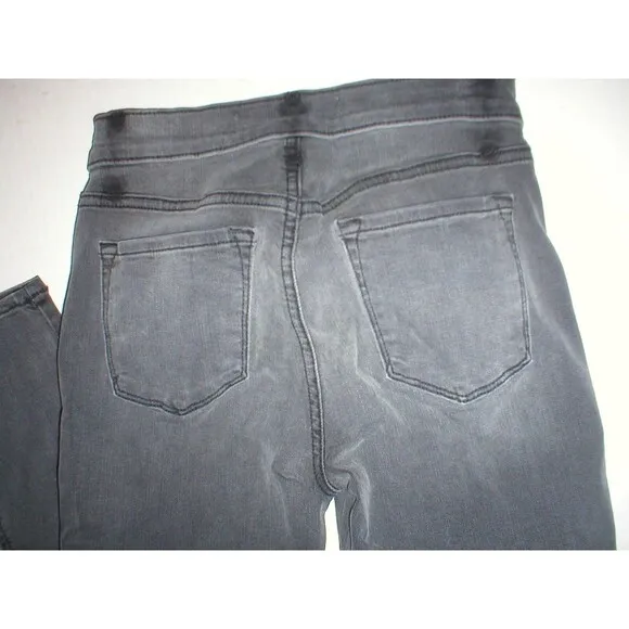 New $228 J Brand Jeans Bree Dark Gray Skinny Night Bird 24 Womens Crop High