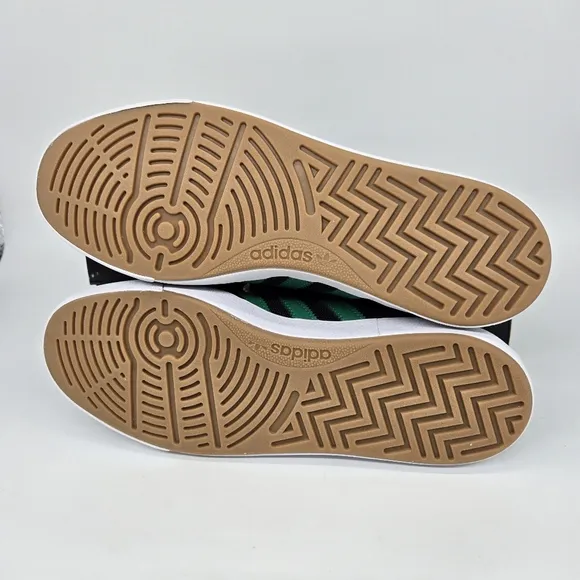 New adidas Nora 'Black Court Green' Men's Suede Shoes Size 11.5