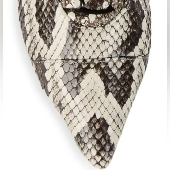 NEW ALEXANDRE BIRMAN Millen Python Snakeskin Kitten Heel Ankle Boots Booties 39