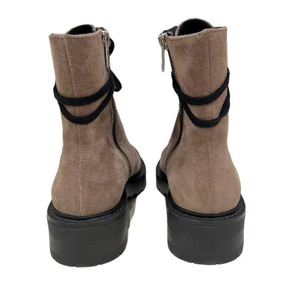 New All Saints Dusty Suede Combat Boots