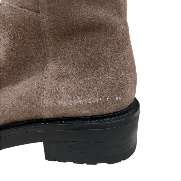 New All Saints Dusty Suede Combat Boots