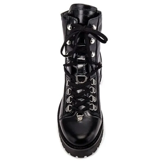 New All Saints Franks Lace up boots black leather